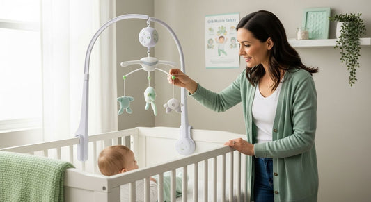 crib mobile safety mother