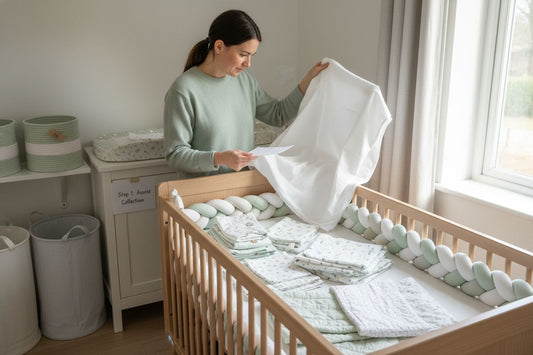assess baby bedding storage