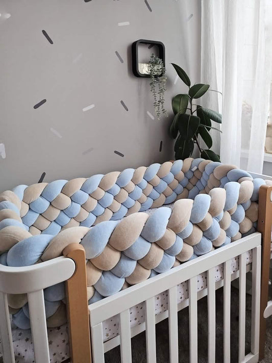 Triple braided crib bumper. KARI studio