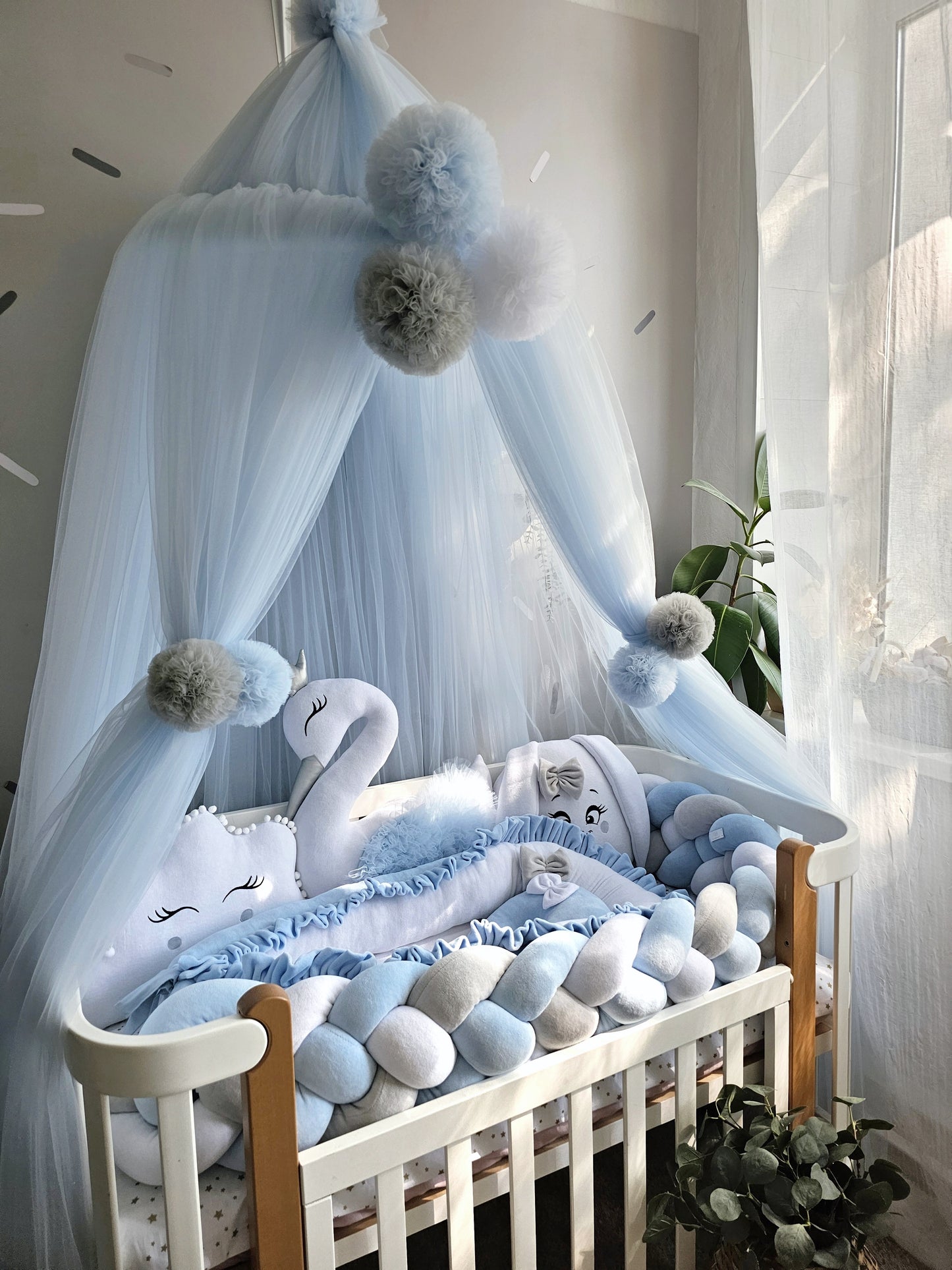 Baby boy bedding crib set blue