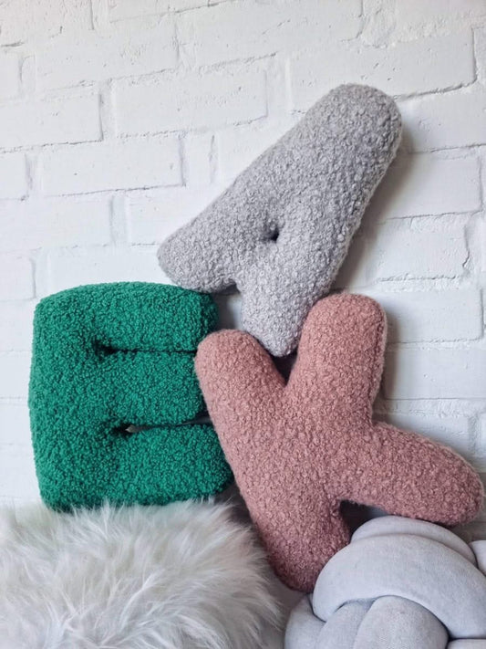 Alphabet pillow letter, personalized baby gift - KariStudio