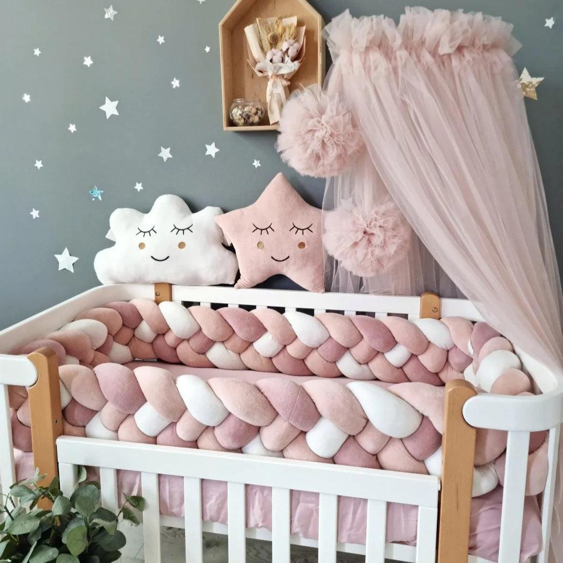 Double braided crib bumper on sale