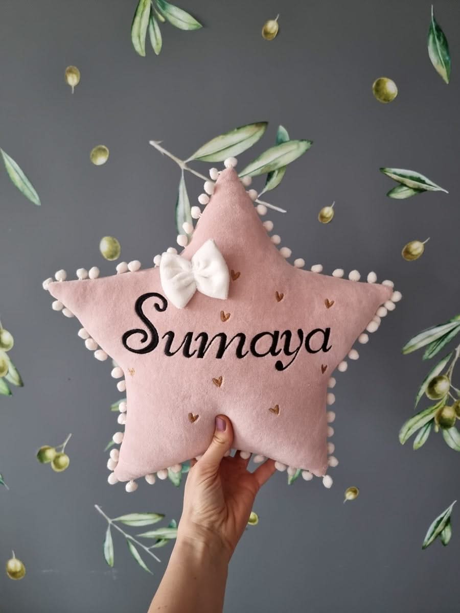 Custom pillow star. Baby pillow. KARI studio