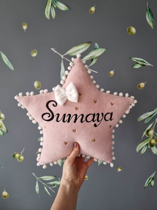 Custom pillow star. Baby pillow. KARI studio