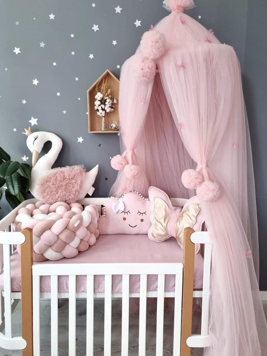 Personalized baby bedding set for girl blush pink - KariStudio