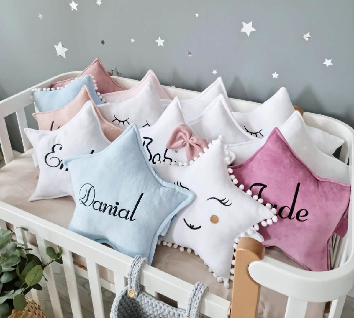 Custom pillow star. Baby pillow. KARI studio