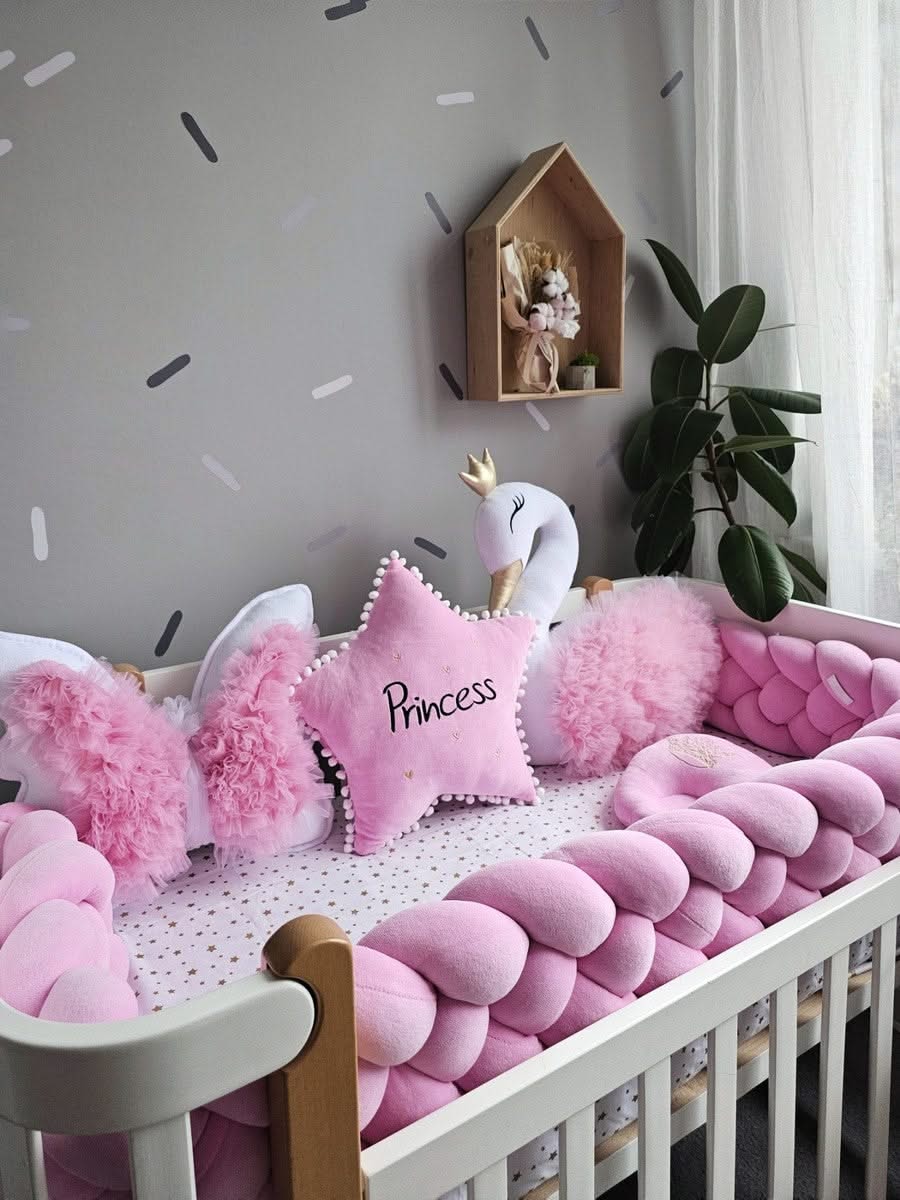 Premium baby crib bedding set. Girl Nursery decor. KARI studio