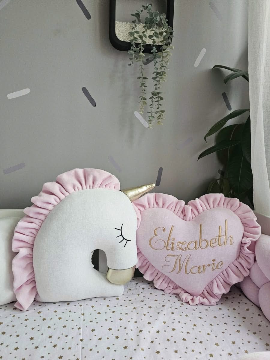 Exklusiv crib bumper set light pink. KARI studio