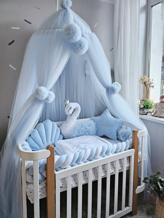 Blue Baby Crib Bedding Set for boys