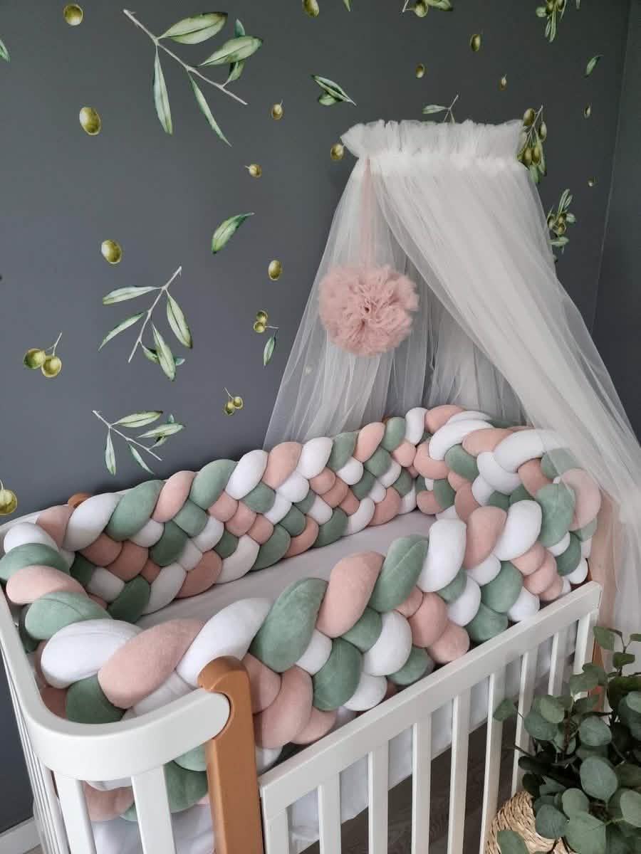 Triple braided crib bumper 30 cm - KariStudio
