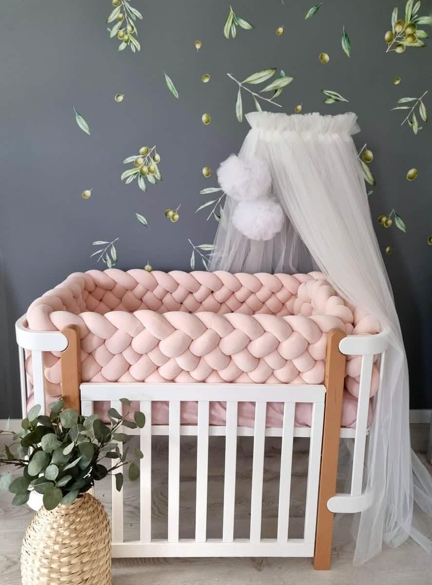 Triple braided crib bumper 30 cm - KariStudio