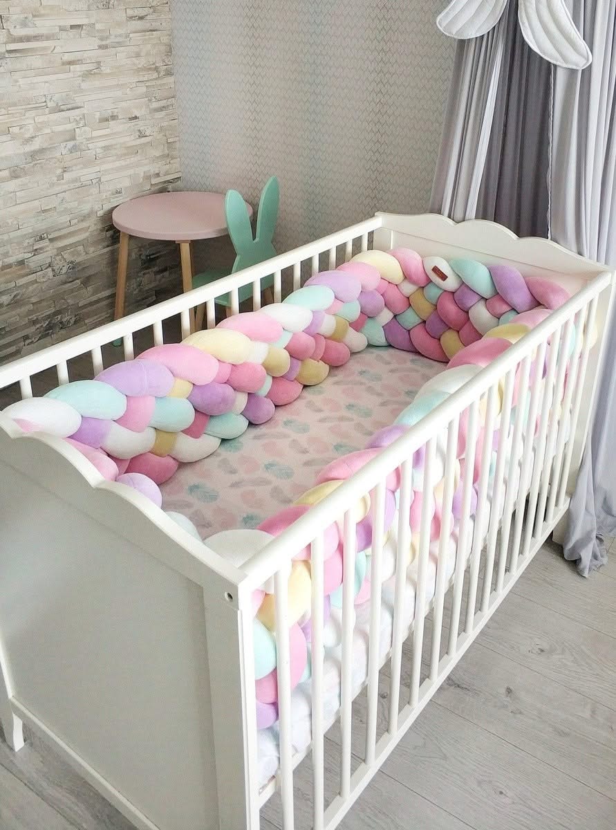 Triple braided crib bumper 25 cm - KariStudio