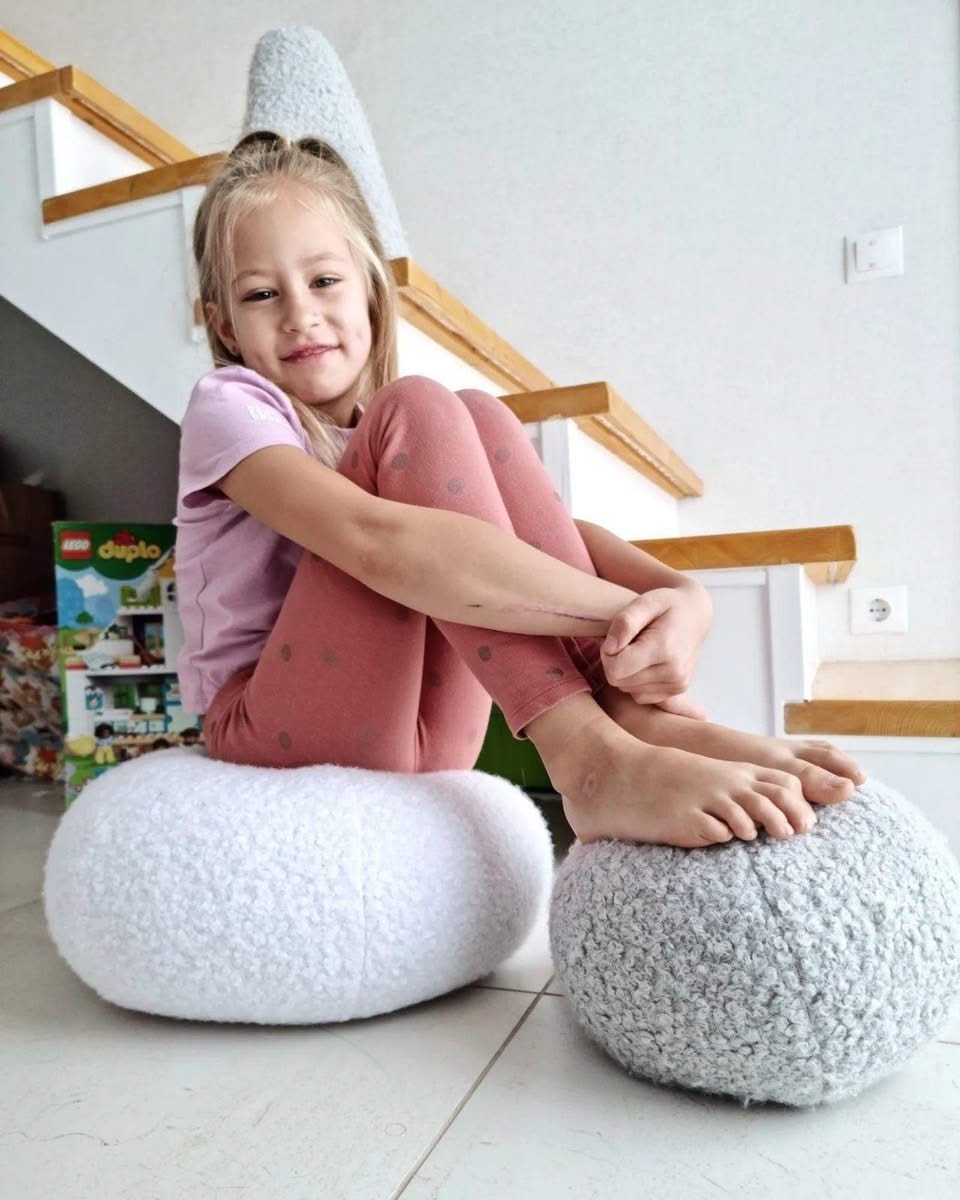 Decorative round pillow ball for couch, sofa - KariStudio