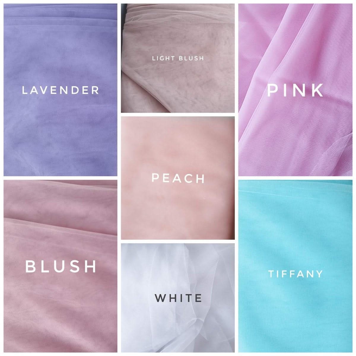 Light Blush pink bed canopy curtains, baby baldachin - KariStudio