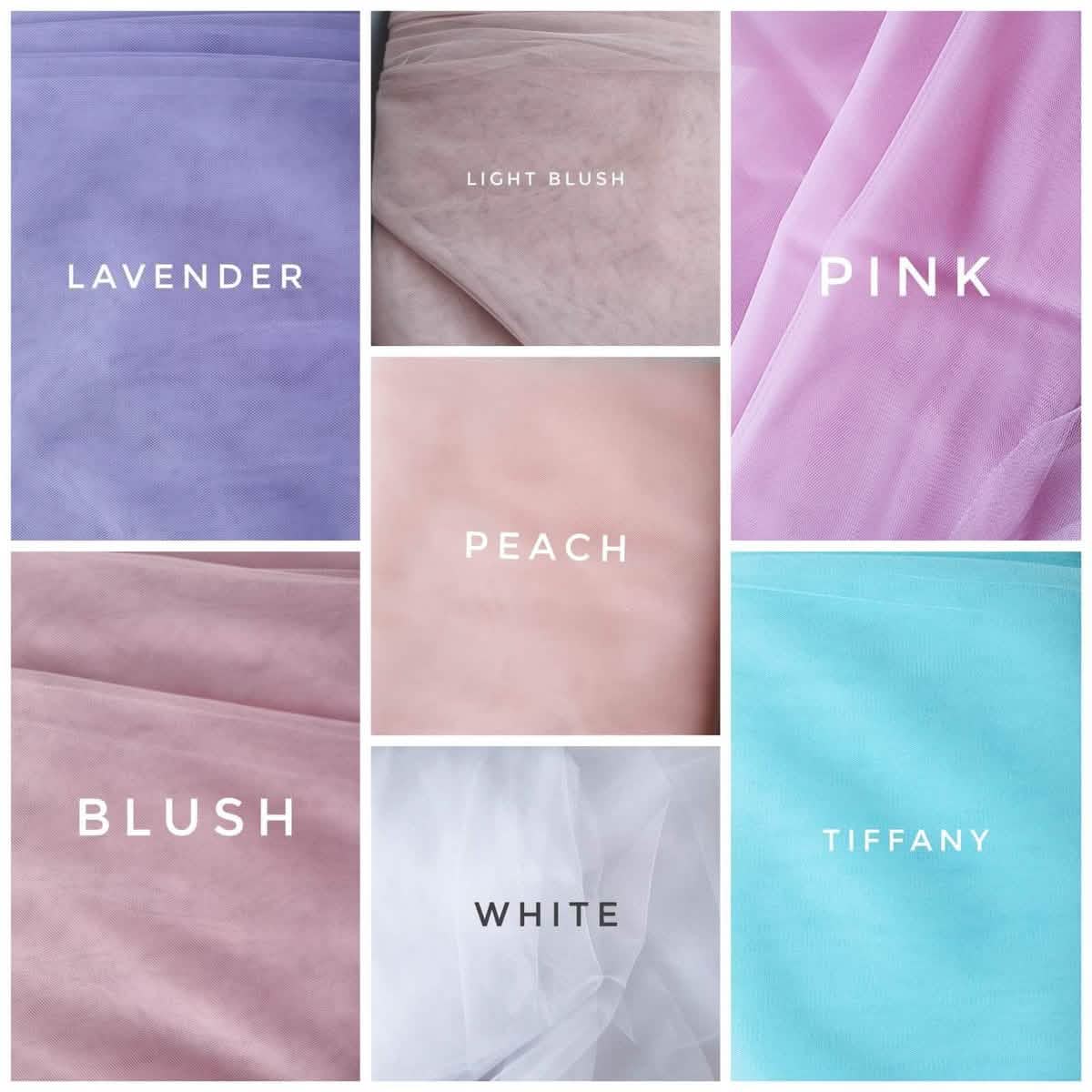 Light Blush pink bed canopy curtains, baby baldachin - KariStudio