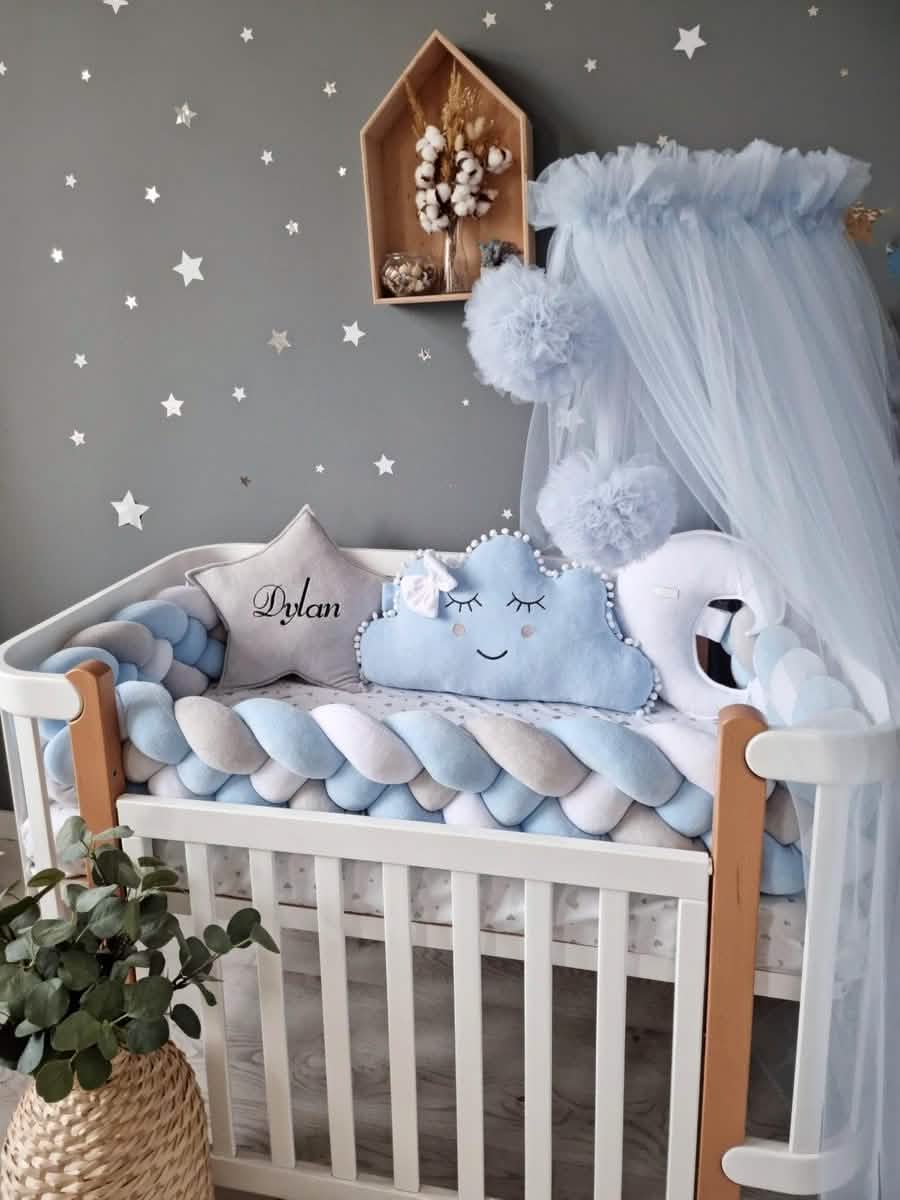 Personalisiertes Kinderzimmer-Deko-Set für Jungen, Blau