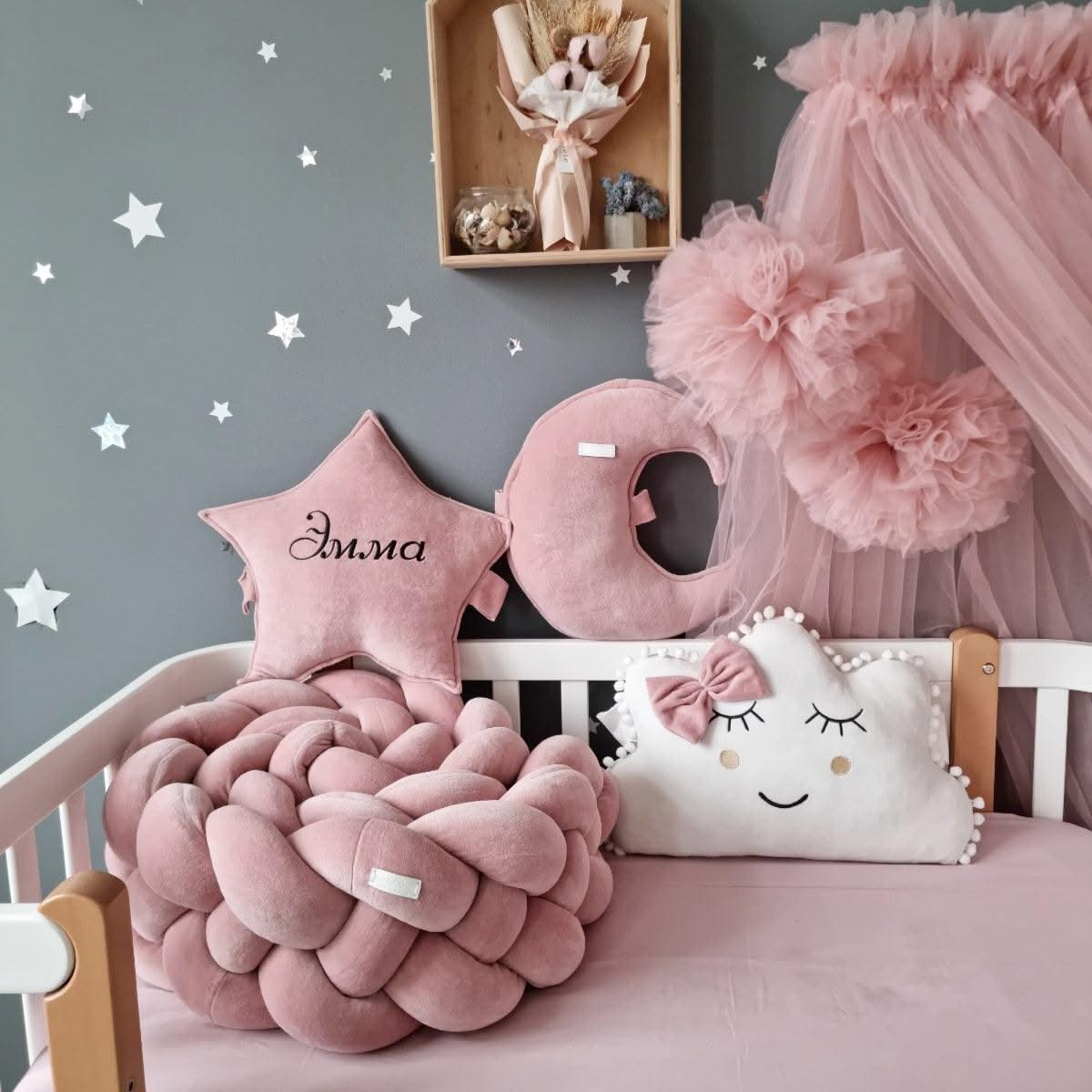 Personalized baby bedding set for girl blush 20 cm - KariStudio