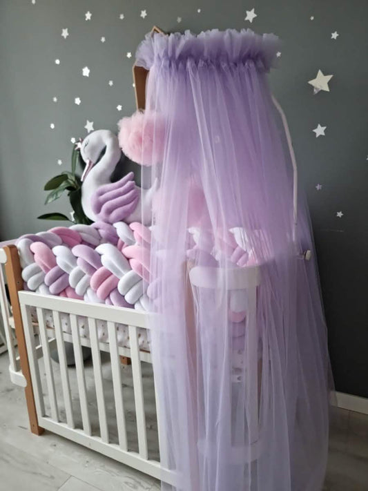Personalized baby bedding set lavender - KariStudio