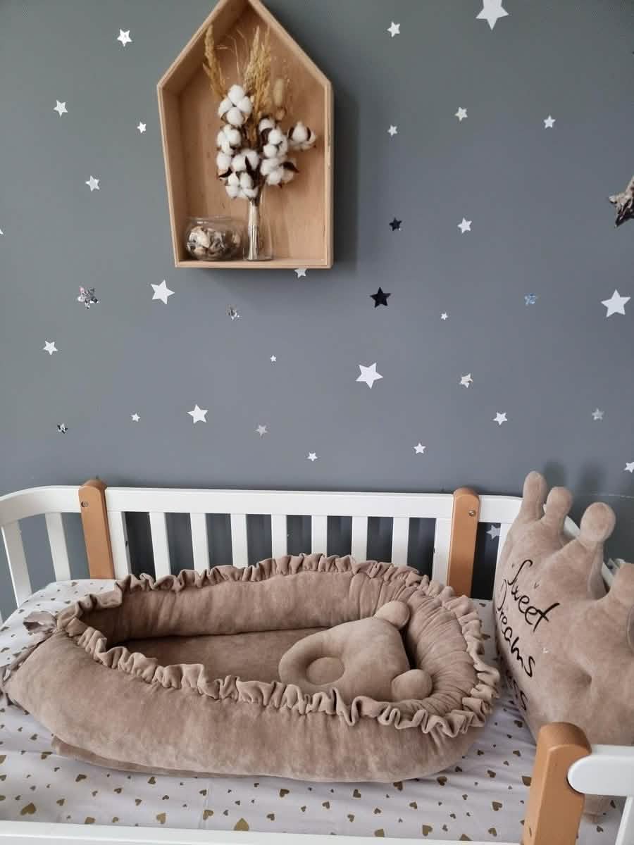 Personalized baby bedding set cappuccino - KariStudio