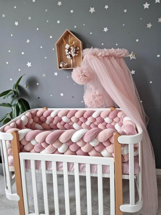 Triple braided crib bumper 25 cm - KariStudio