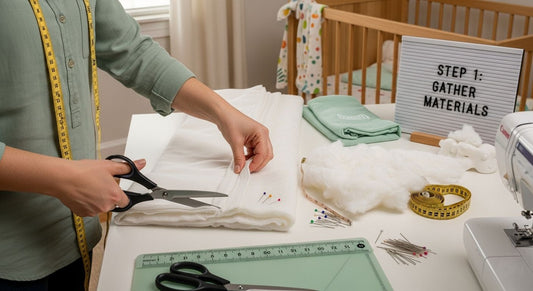 diy crib bumper materials tools