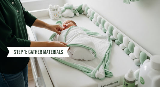 swaddle materials demonstration