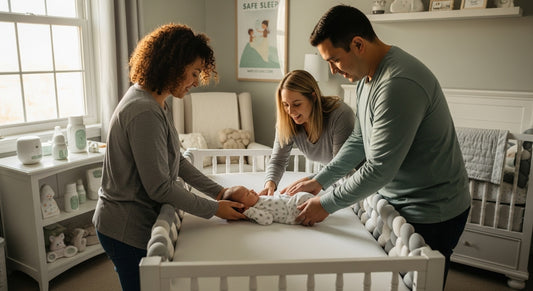 safe sleep infant nursery