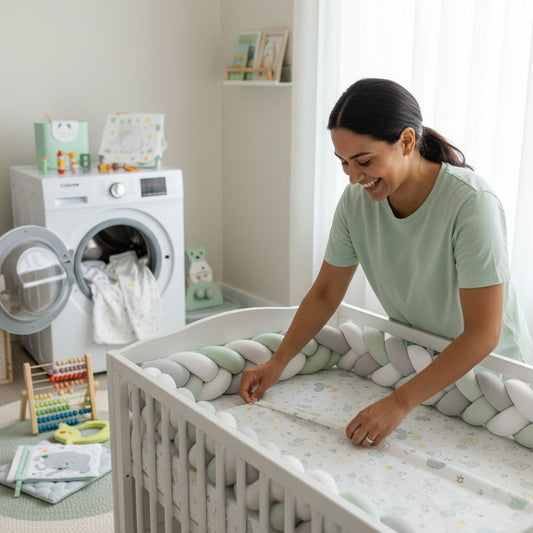 machine washable bedding, nursery, laundry