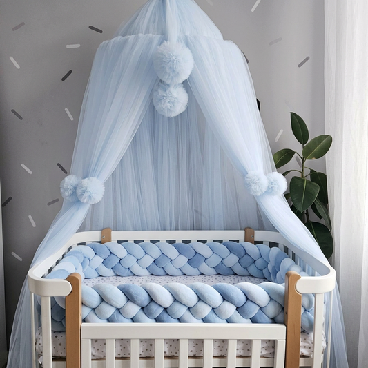 Dome Crib Canopy - Handmade Tulle Nursery Decor