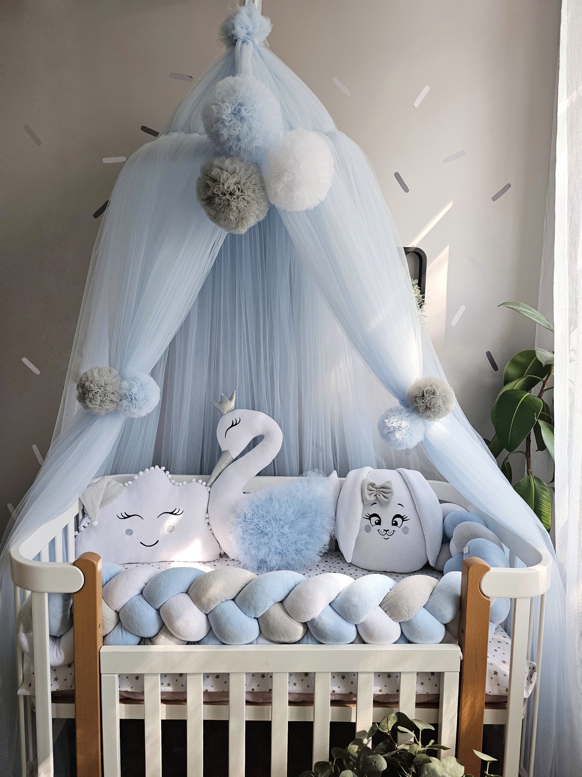 Baby boy bedding crib set blue