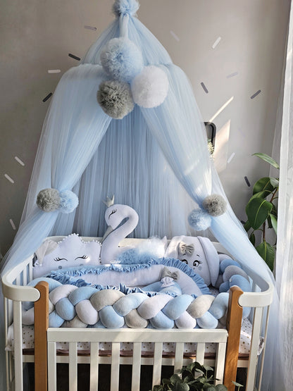 Baby boy bedding crib set blue
