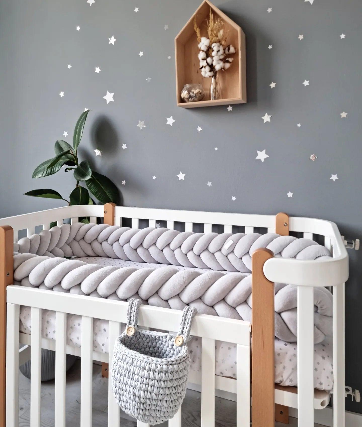 Grey on sale crib bumper