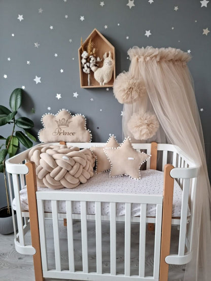 Luxury crib bumper set gender neutral