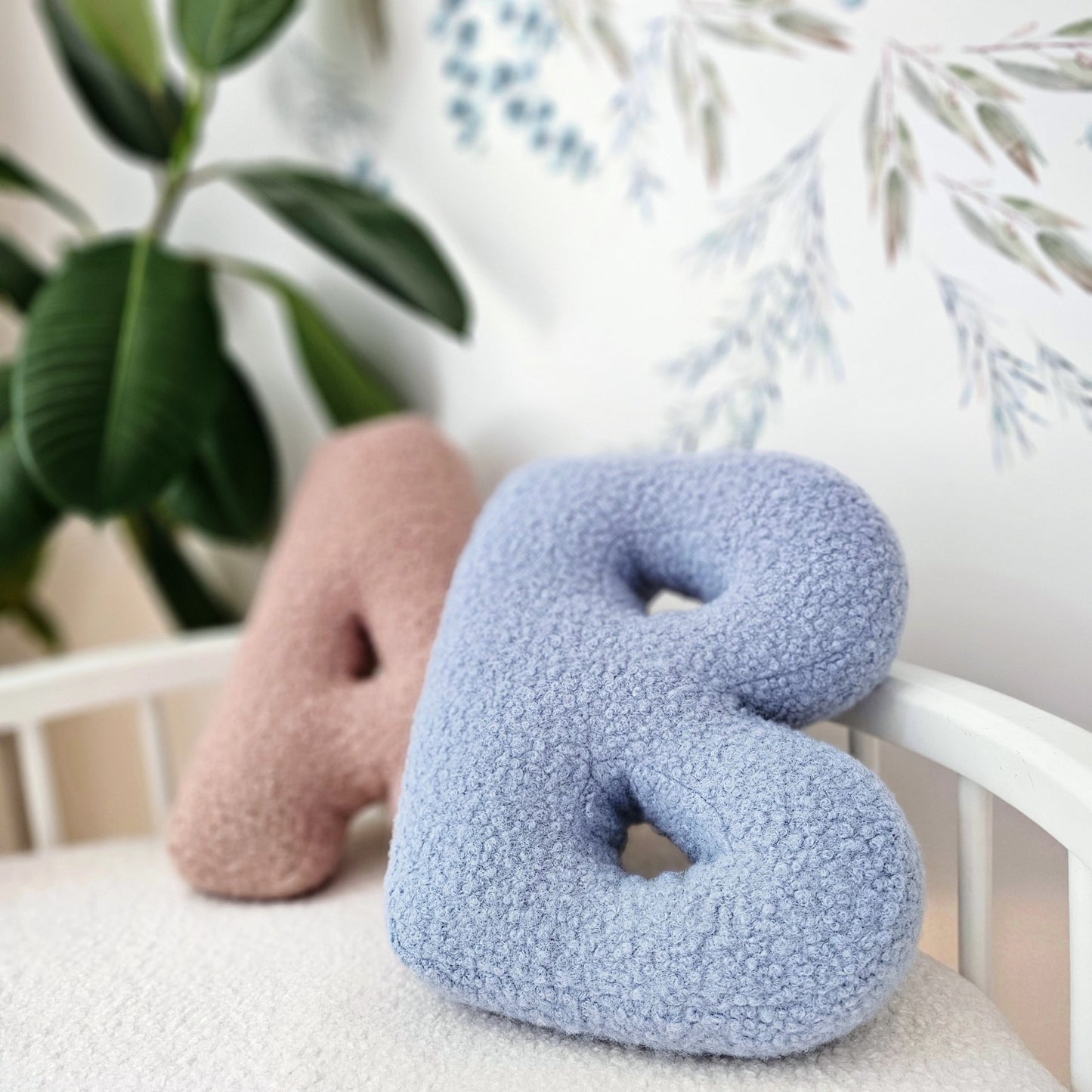 Custom pillow letter, personalized baby gift.