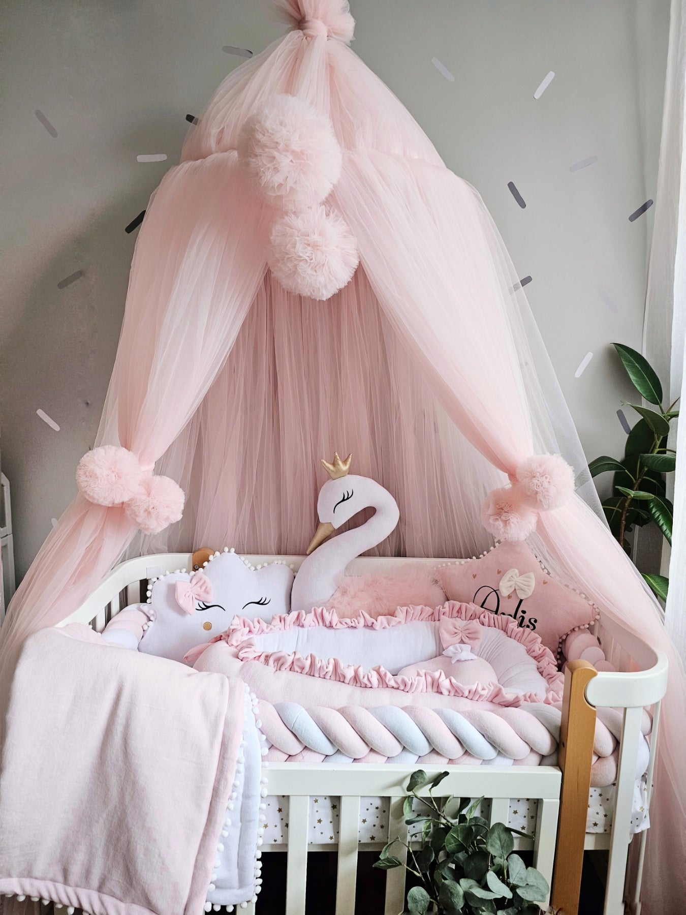 Premium baby bedding set light pink - KARI studio