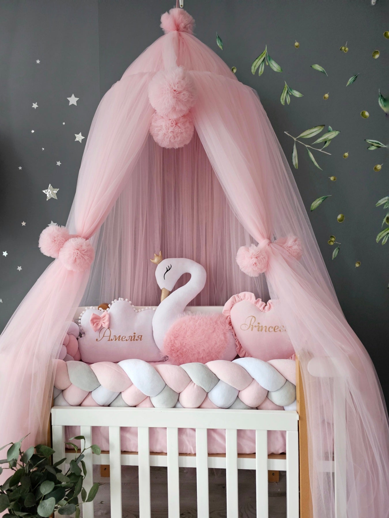 Baby girl bedding crib set. Nursery decor. KARI studo