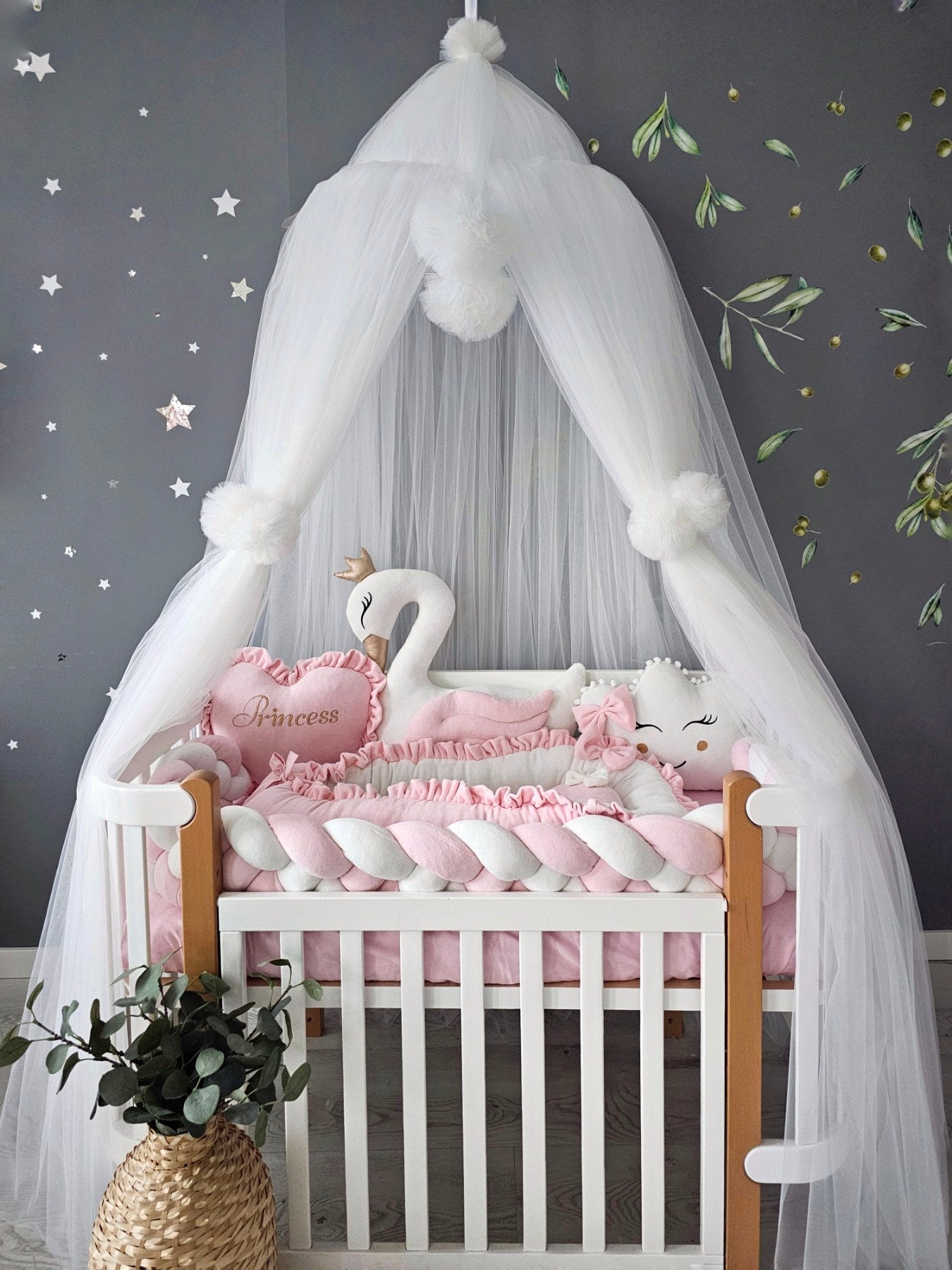 Baby girl bedding crib set. Nursery decor. KARI studo