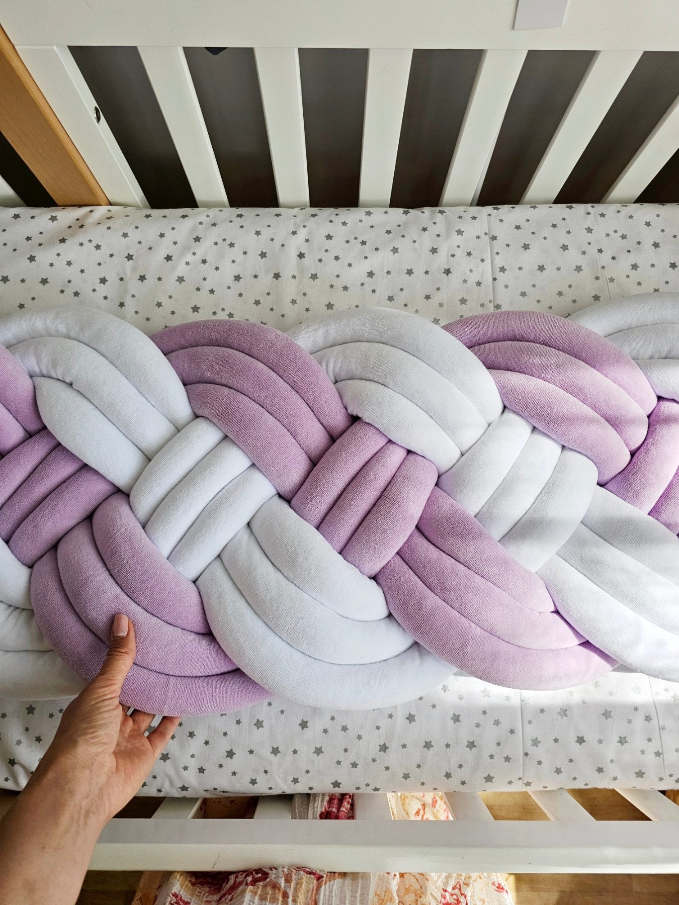 Braided crib bumper. KARI studio