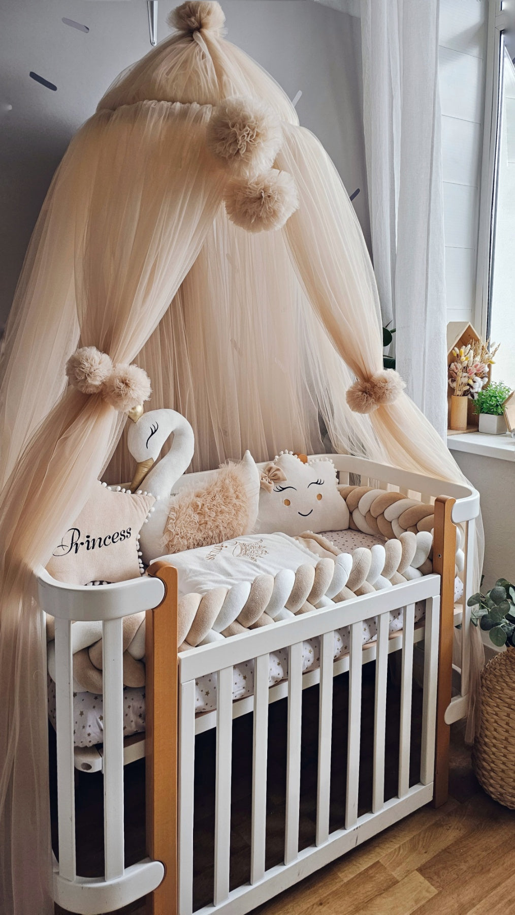 Personalized baby bedding set beige - KariStudio