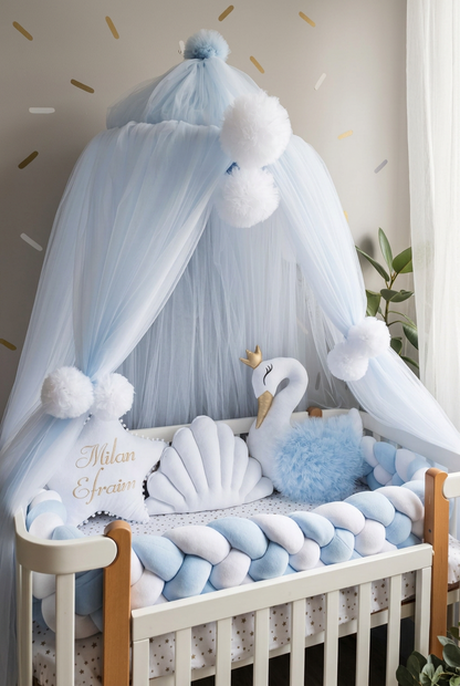 Dome Crib Canopy - Handmade Tulle Nursery Decor