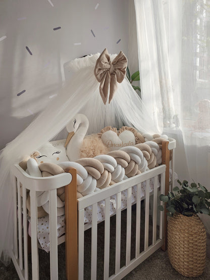 Personalized Baby Bedding Set creamy beige | Premium Nursery Decor