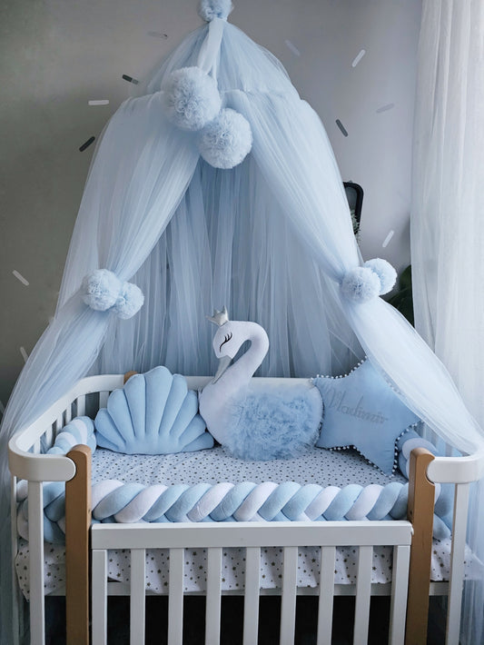 Blue Baby Crib Bedding Set for boys