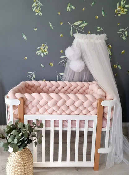 Triple braided crib bumper 30 cm - KariStudio