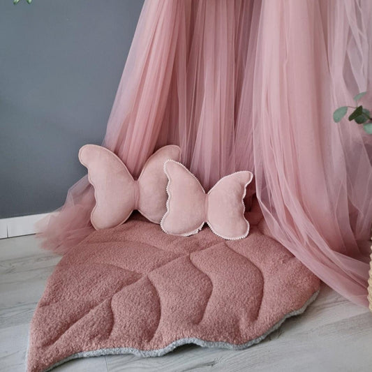 Butterfly pillow blush. Kids room decor. - KariStudio