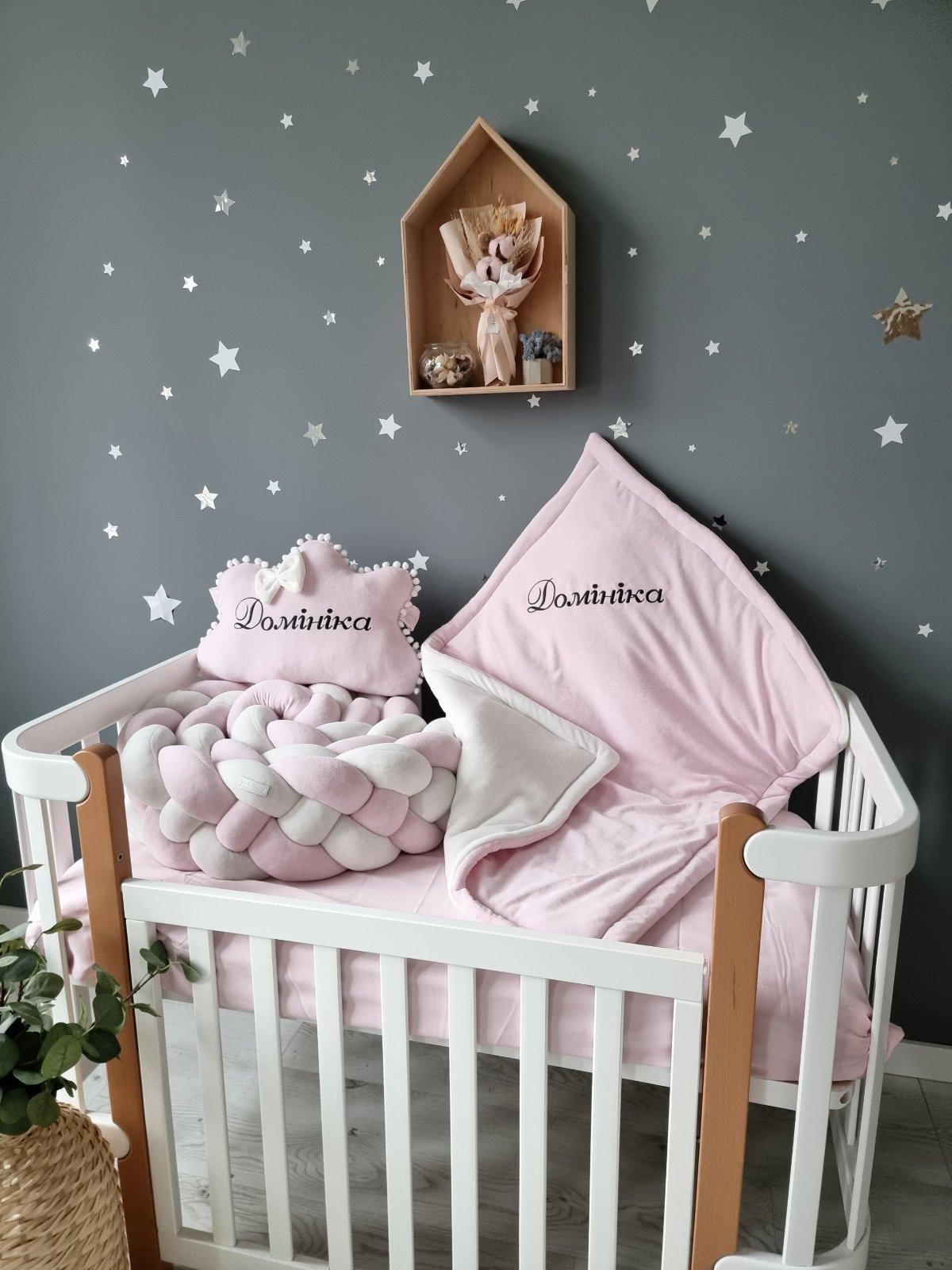 Grey cot best sale bumper set