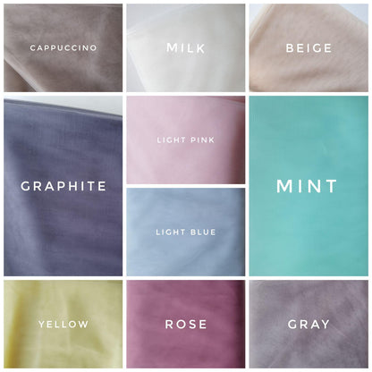 Light Blush pink bed canopy curtains, baby baldachin - KariStudio