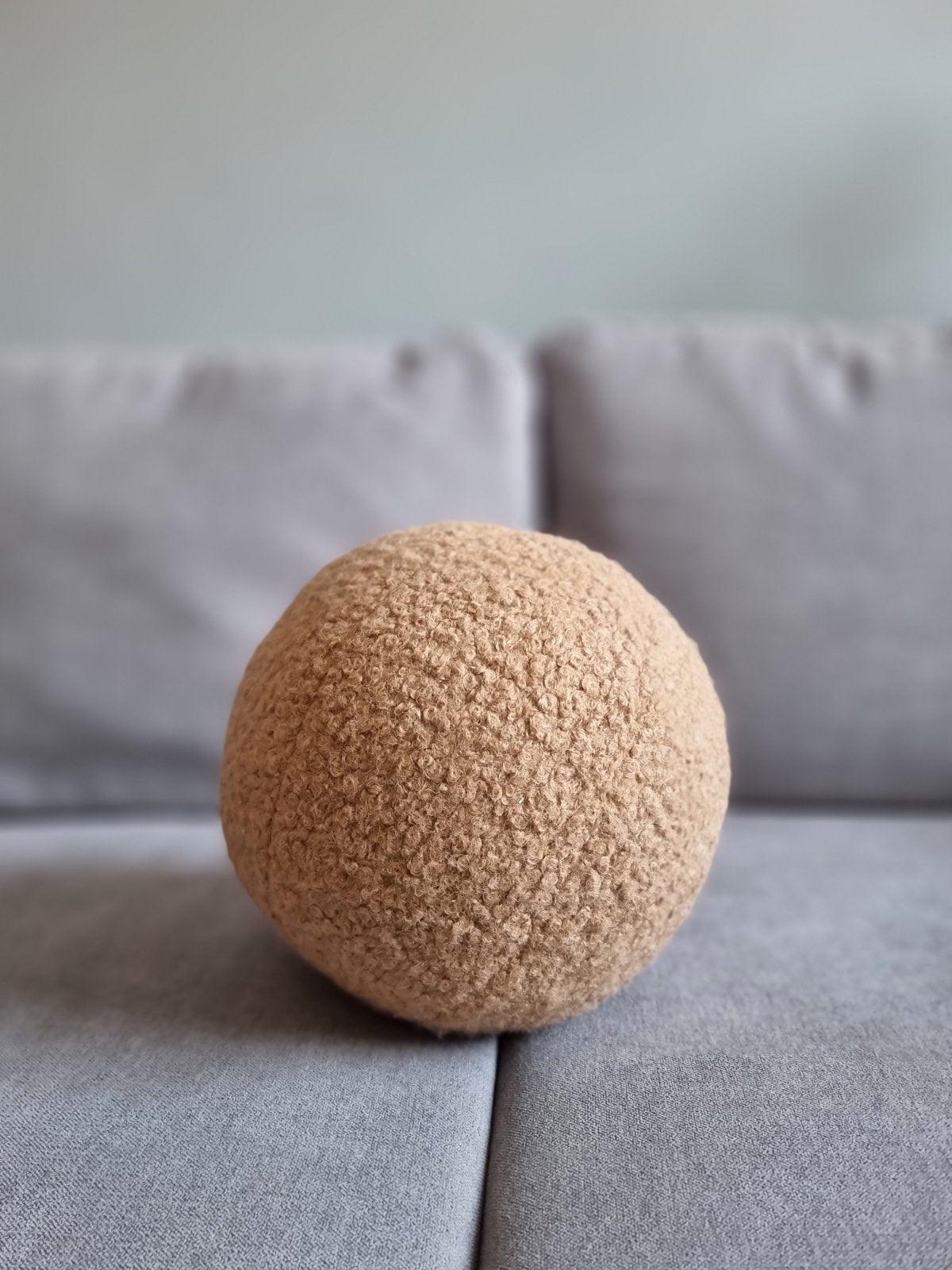 Decorative round pillow ball for couch, sofa - KariStudio