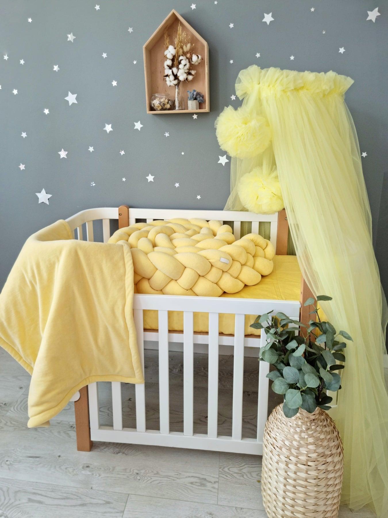 Beige bed canopy curtains - KariStudio