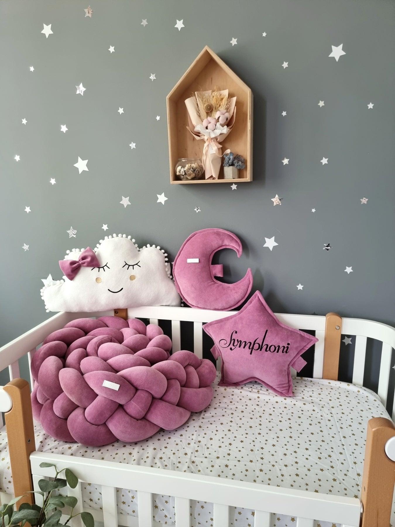 Personalized baby bedding set for boy blue - KariStudio